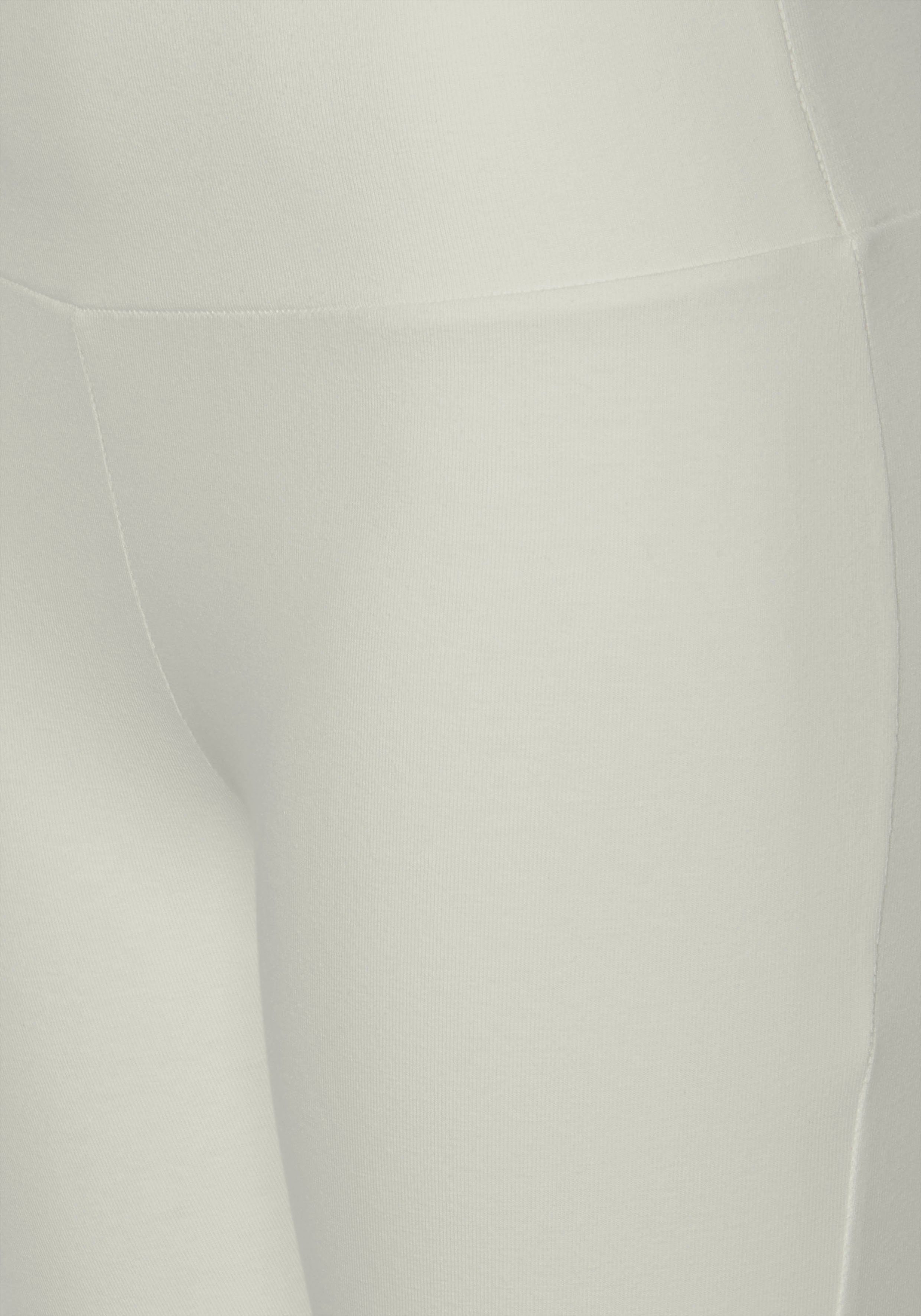 Leggings LASCANA breitem Bündchen, mit offwhite Loungewear