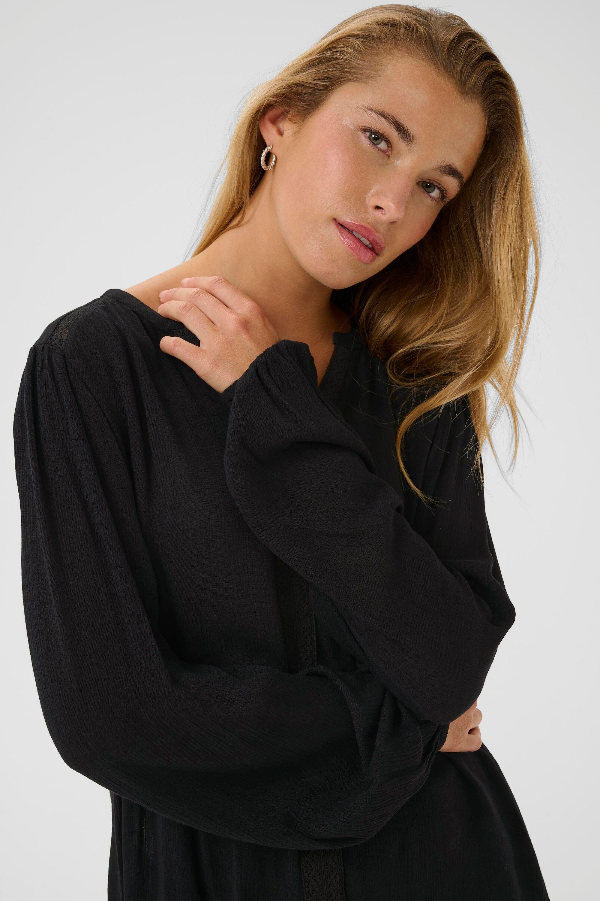 KAFFE Langarmbluse Langarm-Bluse KAstine