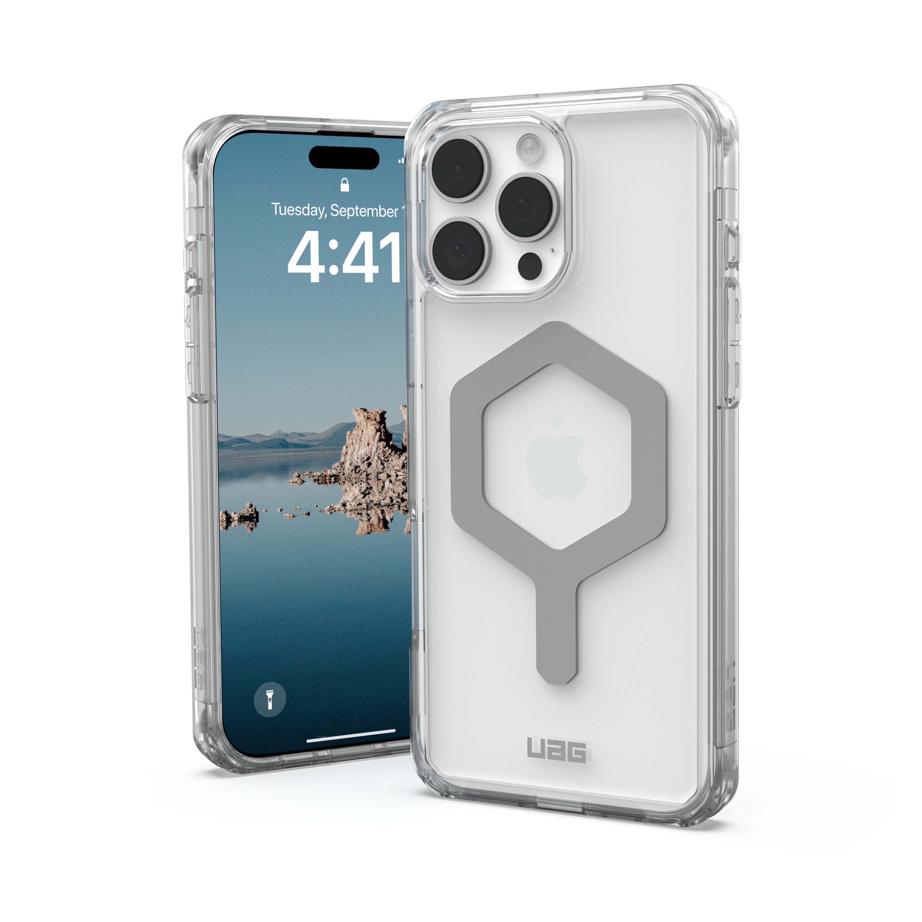 Urban Armor Gear Smartphone-Hülle Plyo - iPhone 16 Pro Max MagSafe Hülle, [MagSafe optimiert, 4,9 Meter Fallschutz]