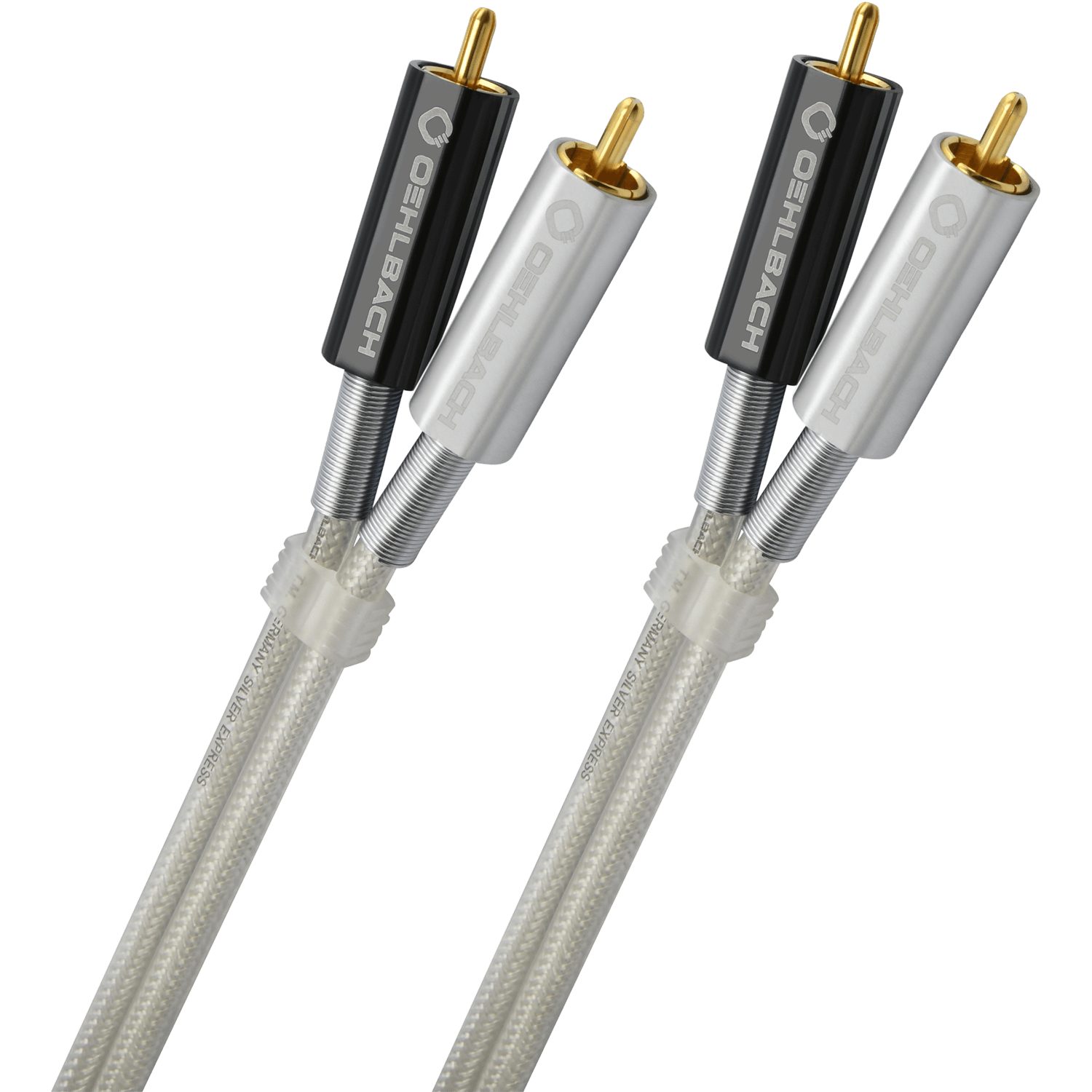 Oehlbach Silver Express NF Audio-Cinchkabel Audio-Kabel, 2 x Cinch, 2 x Cinch (50 cm)