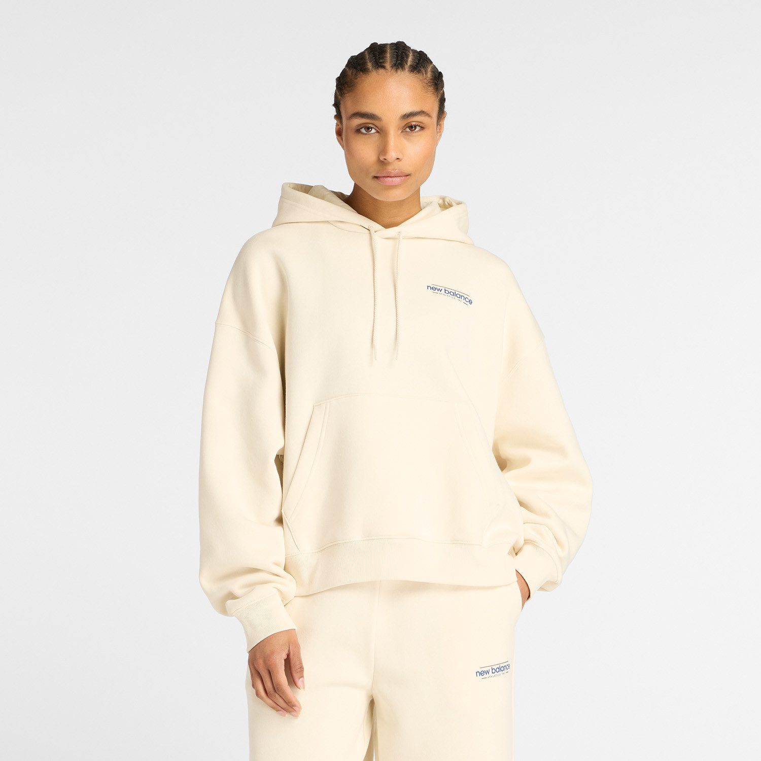New Balance Kapuzensweatshirt Reimagined Fleece Oversized Hoodie günstig online kaufen