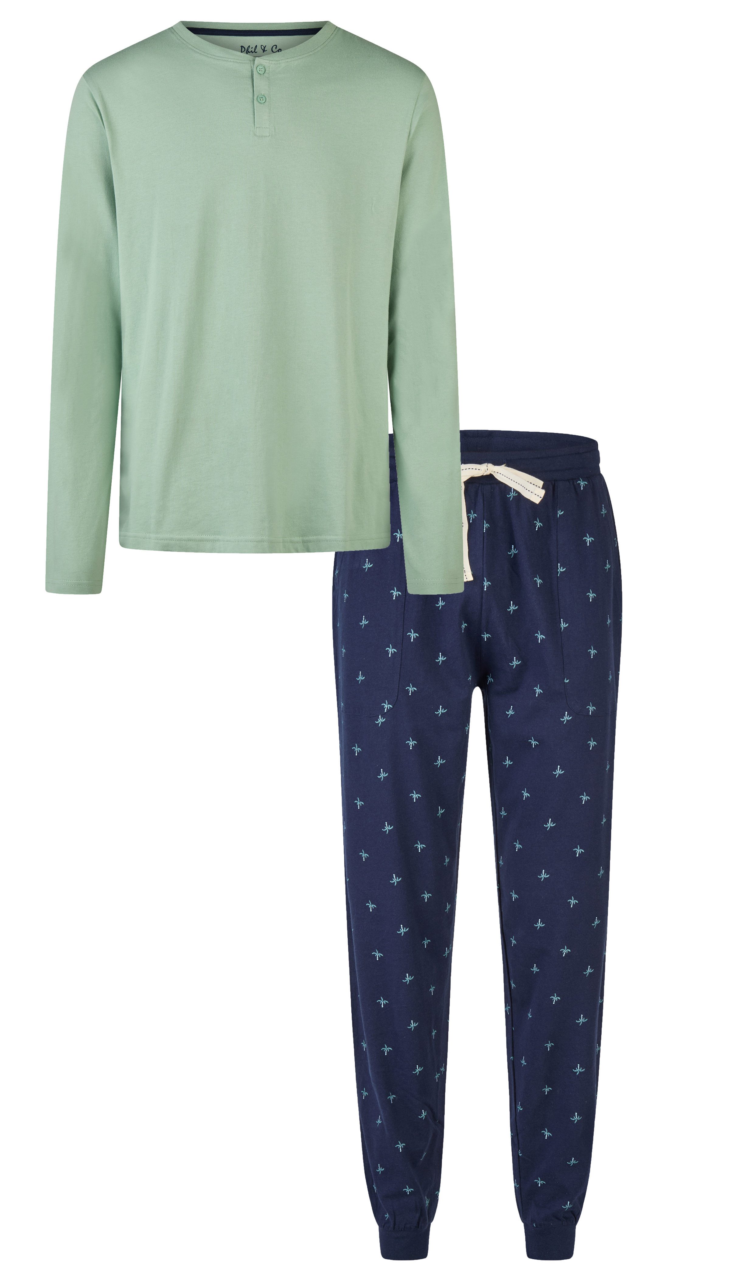 Phil & Co. Schlafanzug Herren Pyjama günstig online kaufen