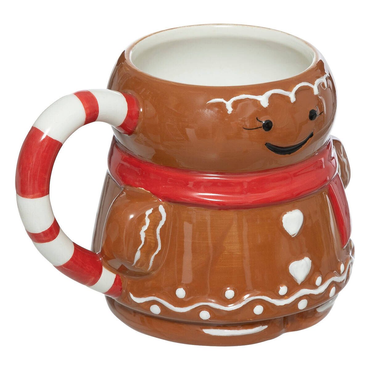 Atmosphera Créateur d'intérieur Becher Weihnachtstasse für Tee, 300 ml, Keramik, Weihnachtstasse