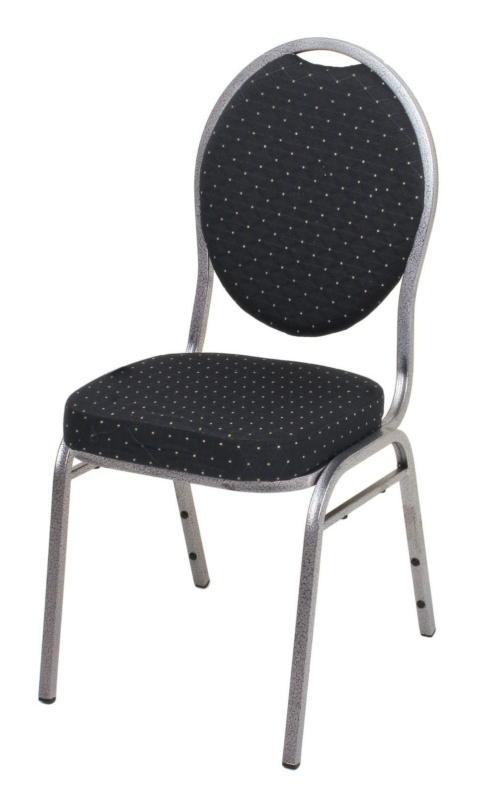 Gravidus Stapelstuhl Stuhl Bankett 2er Set: Eleganter, feuerhemmender Komfort in Schwarz