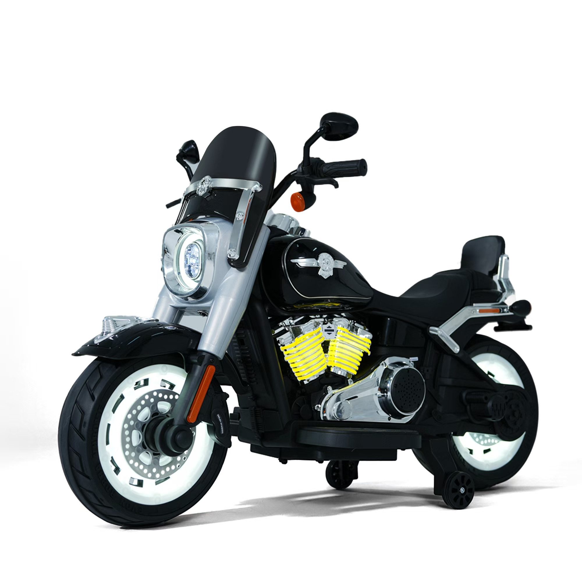 BoGi Elektro-Kindermotorrad Elektro-Kindermotorrad BJML818 12V – 55W Motor, LED, USB, Bluetooth, Fahrspaß für Kinder mit Stil – BJML818