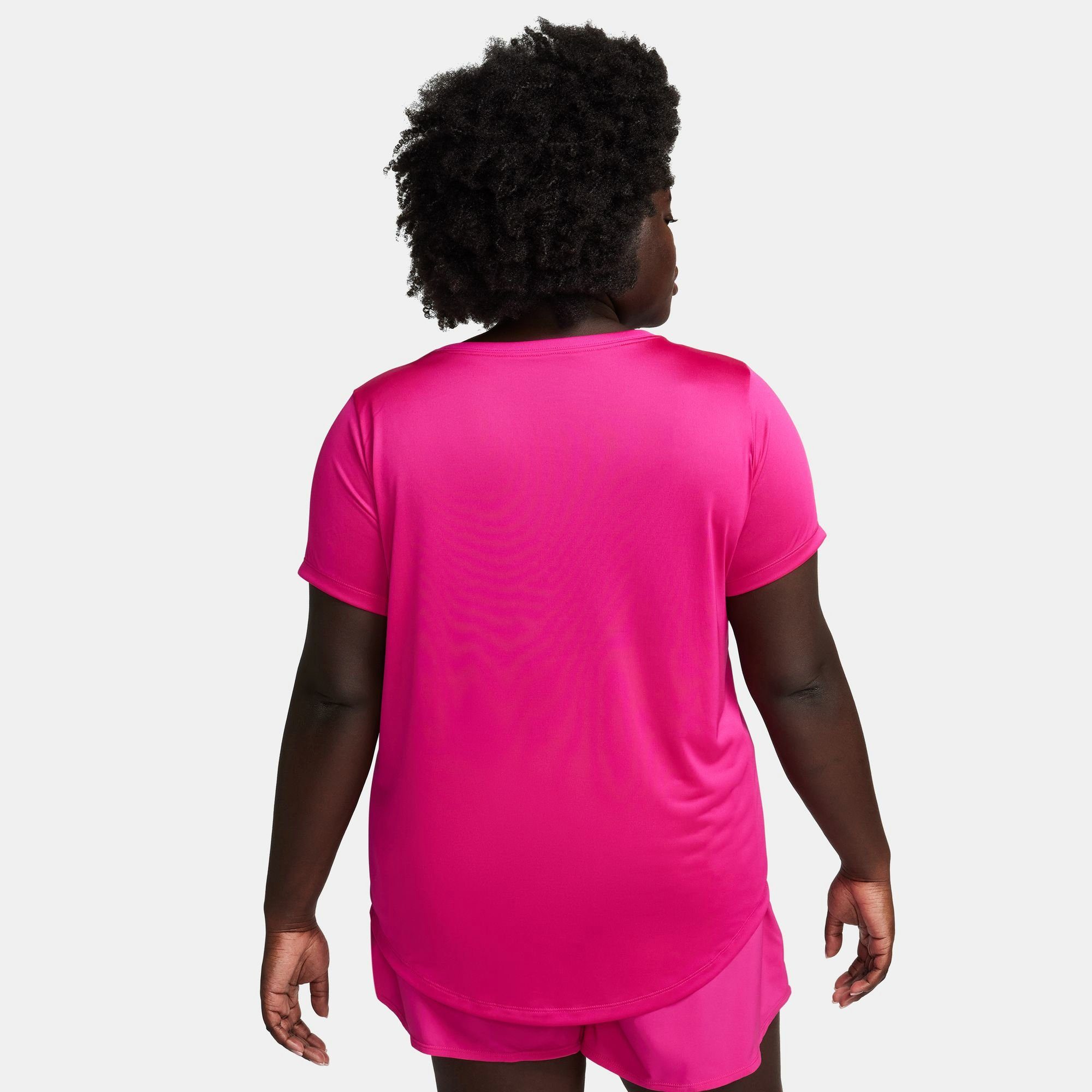 Nike Trainingsshirt DRI-FIT WOMEN'S FIREBERRY/WHITE T-SHIRT (PLUS SIZE)