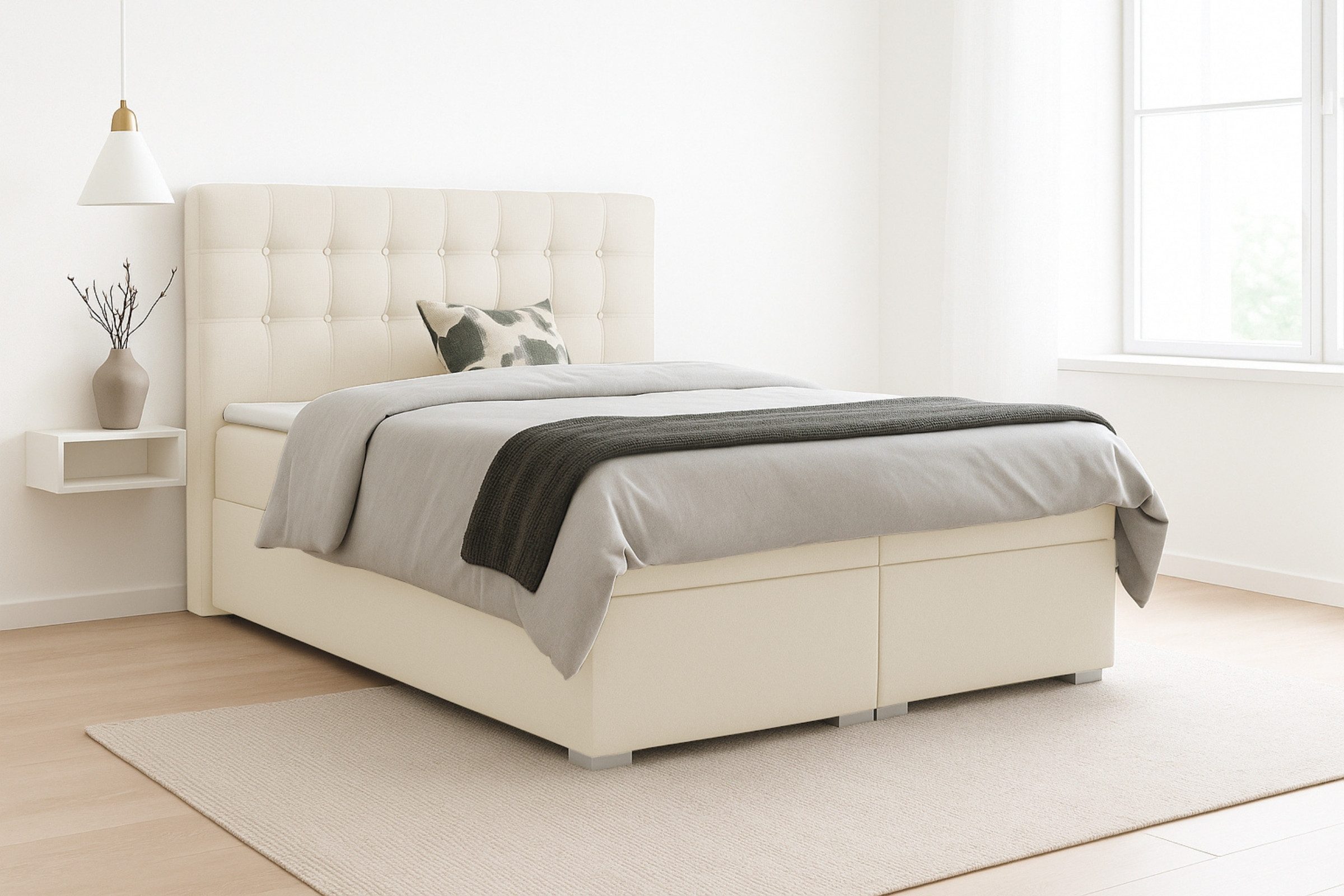 Deine Möbel 24 Boxspringbett CLAUDIA Boxbett günstig online kaufen