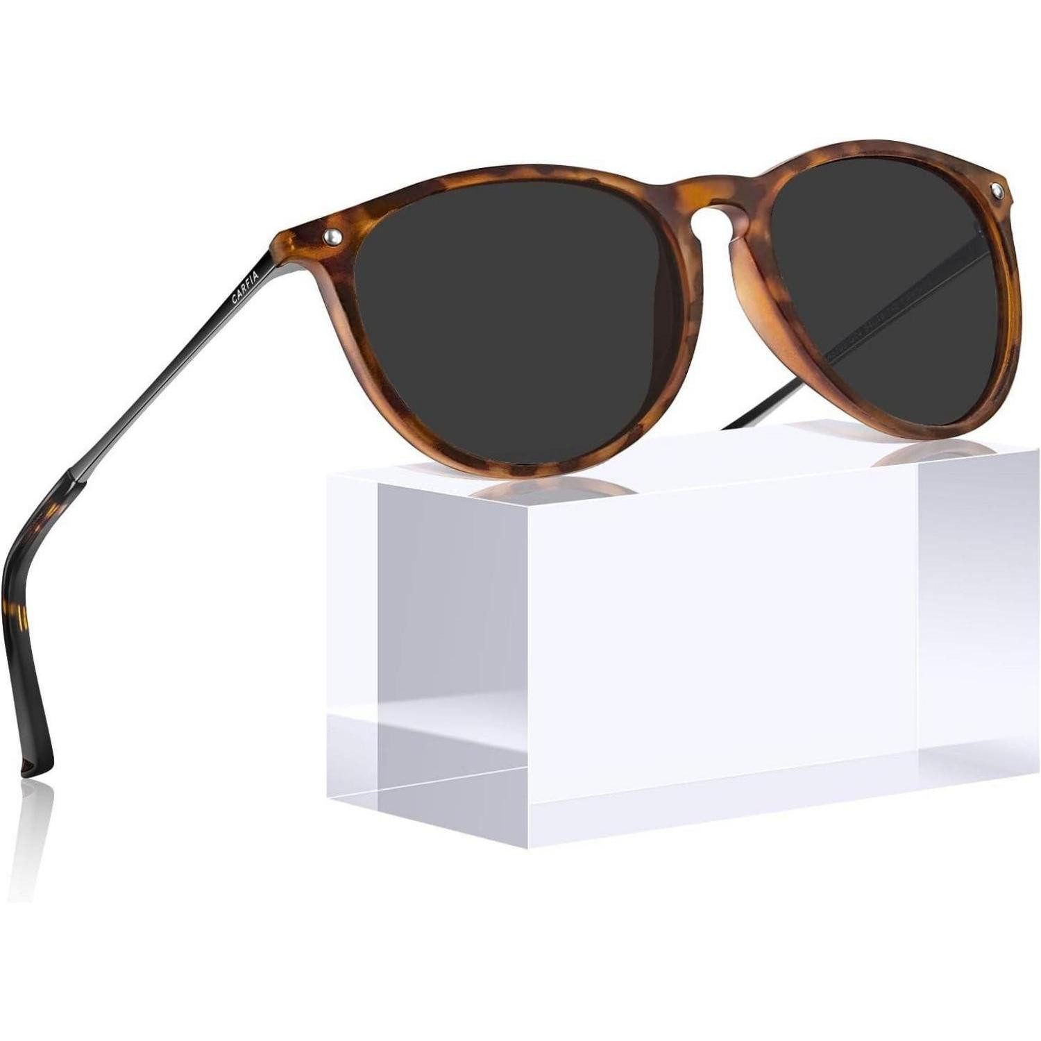 LuxusKollektion Sonnenbrille Sonnenbrille Polarisierte Vintage Damen Damen&schildpatt,schwarz-2 (1-St)