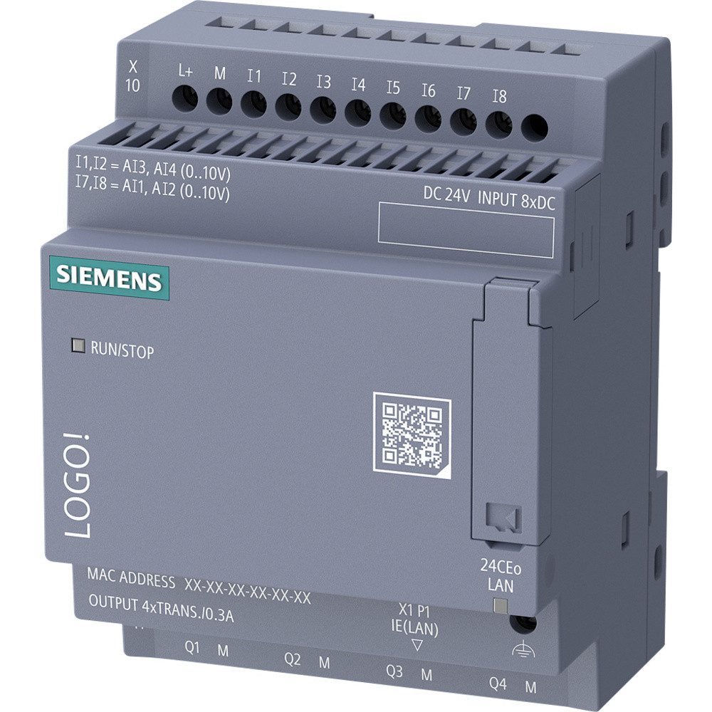 SIEMENS Siemens Logo! 9 6ED1052-2CC08-0BA3 SPS-Steuerungsmodul 24 V/DC Hutschienen-Netzteil
