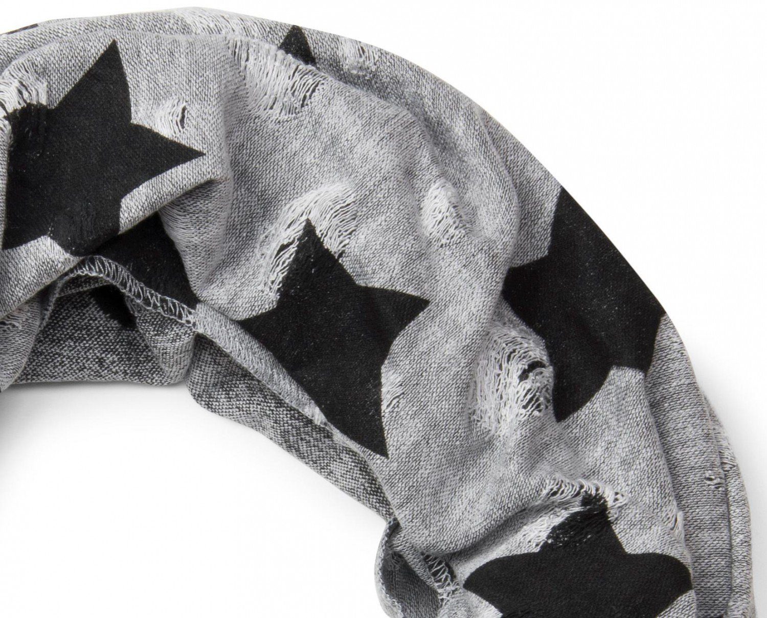 styleBREAKER Loop Loop Schal mit Sterne und Punkte Muster, (1-St) günstig online kaufen