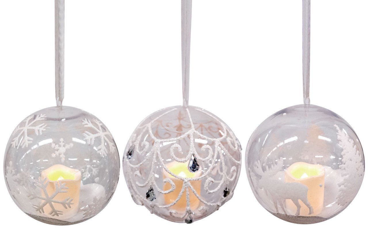 Trend Line Weihnachtsbaumkugel TrendLine Weihnachtskugel 1 LED warmweiß, für den