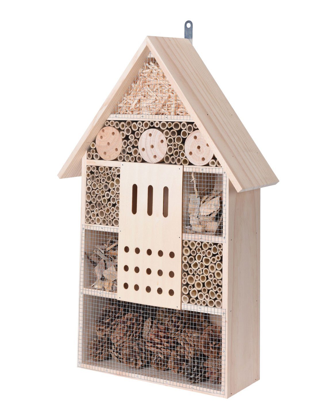 Spetebo Insektenhotel Insektenhotel "XL" natur - 51 cm - Insektenhaus, (Stück, 1-St., Insektenhotel), Insektenhaus aus Holz zum Aufhängen