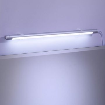 click-licht Spiegelleuchte LED Spiegelleuchte Kim in Aluminium mit Saugnäpfen und Touch-Funkiton, keine Angabe, Leuchtmittel enthalten: Ja, fest verbaut, LED, warmweiss, Badezimmerlampen, Badleuchte, Lampen für das Badezimmer