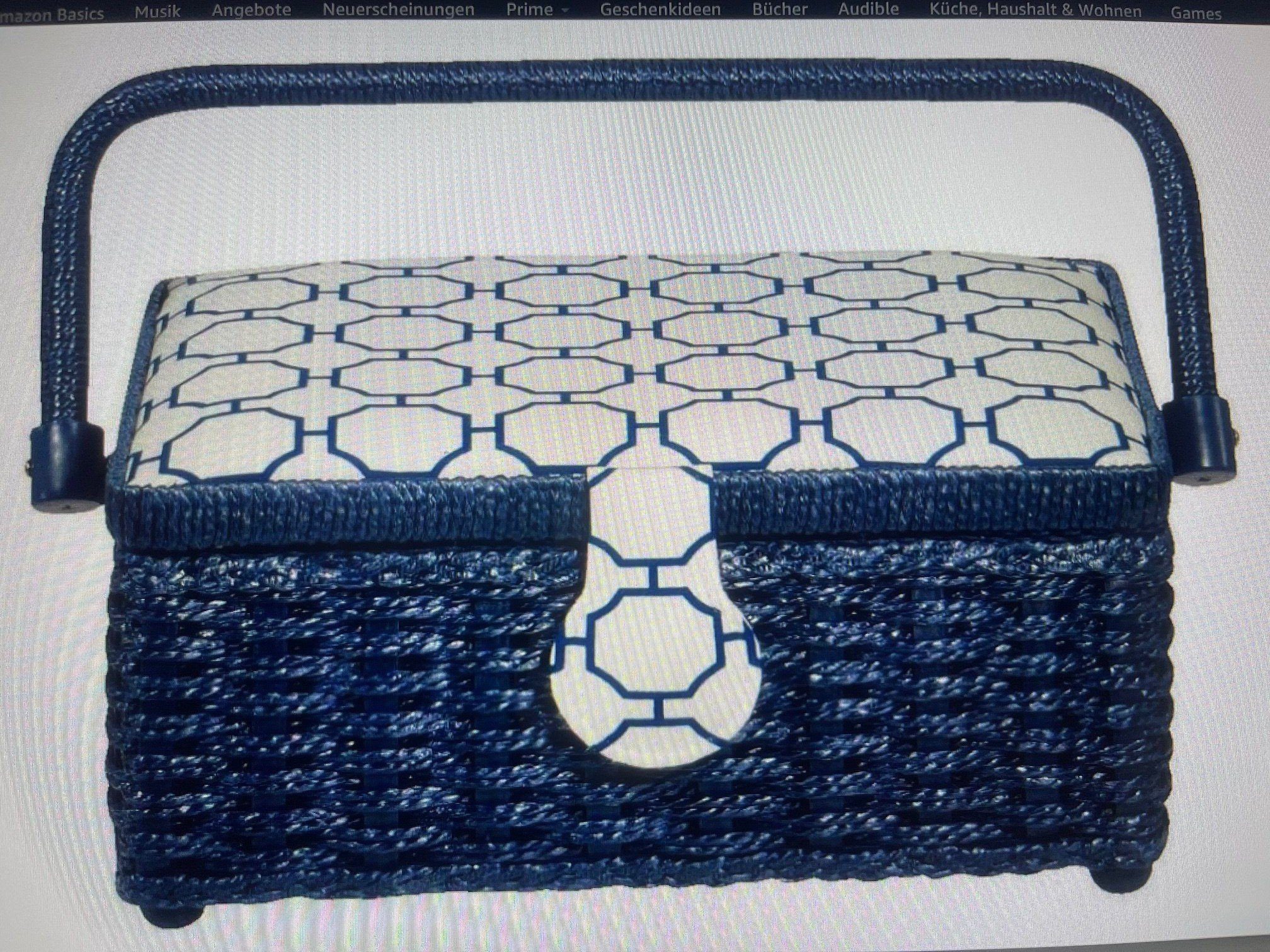 Prym Nähkästchen Nähkasten Prym blau mit Einsatz (1 St)