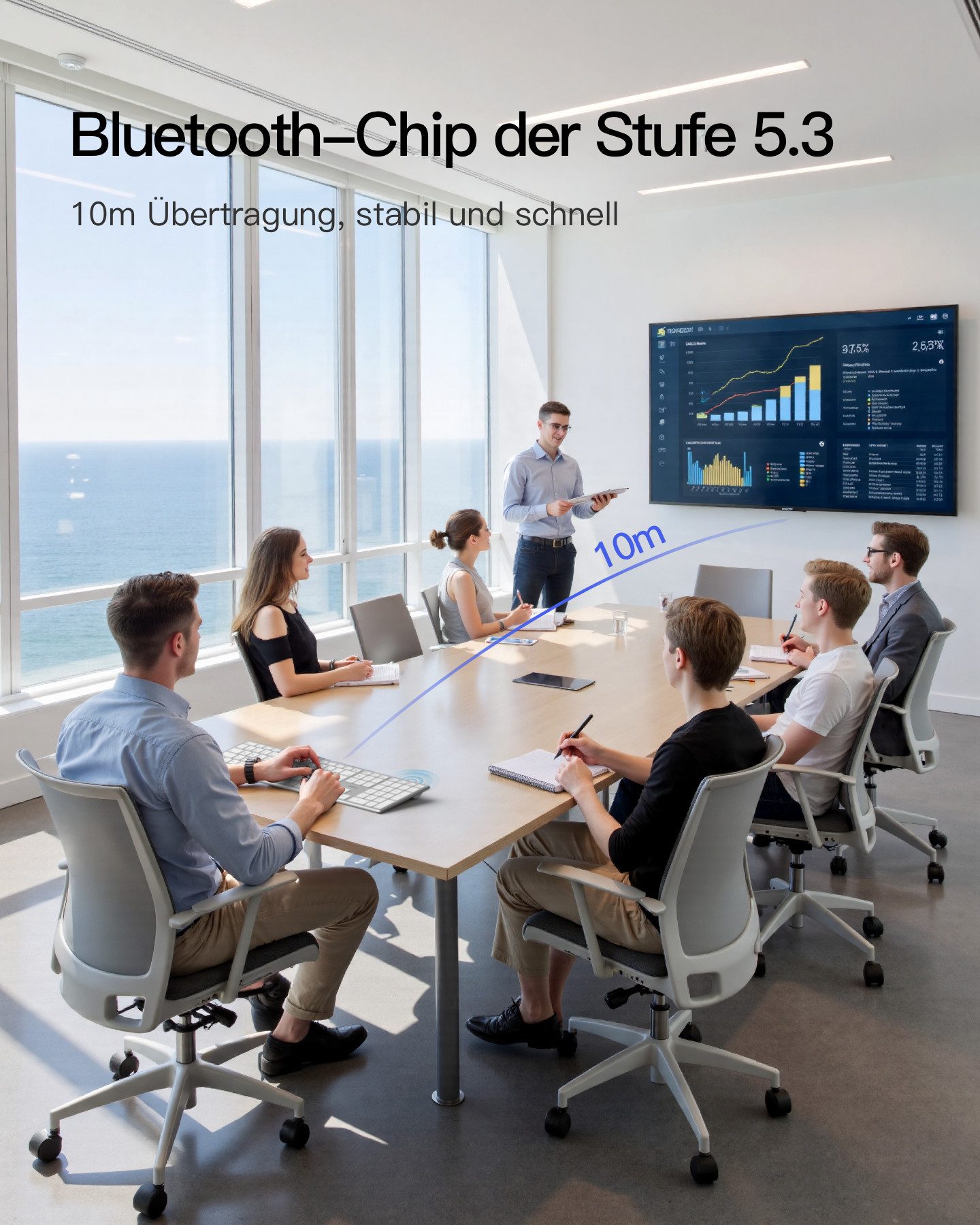 Inateck Bluetooth Mac Tastatur Kabellose mit 3 BT Kanälen,Leise Tasten Wireless-Tastatur (Kompatibel mit MacBook Pro/Air, iMac, iMac Pro, Mac mini,iPad) – Bild 5 von 5