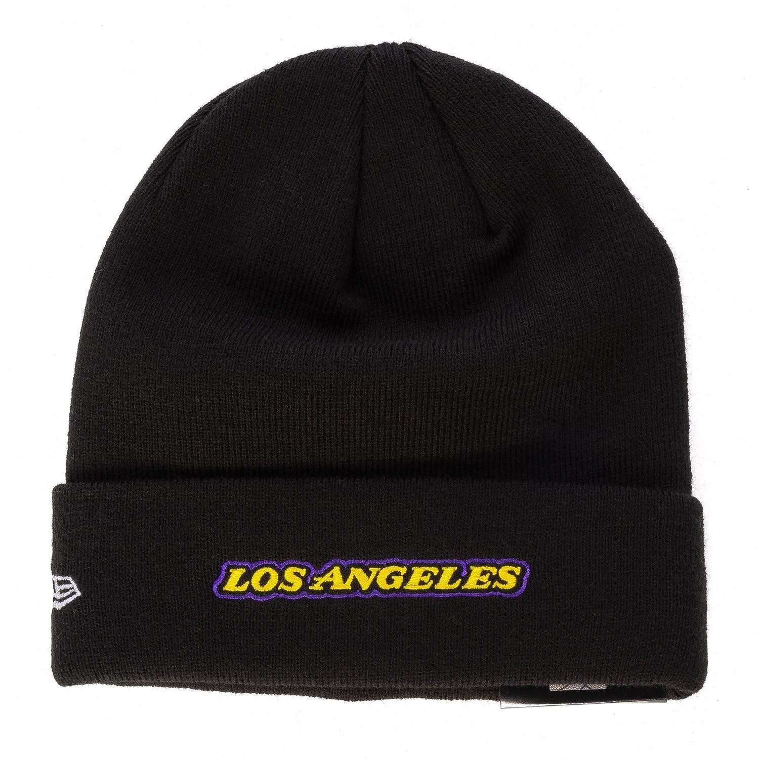 New Era Strickmütze Mütze New Era NBA Los Angeles Lakers breiter Umschlag