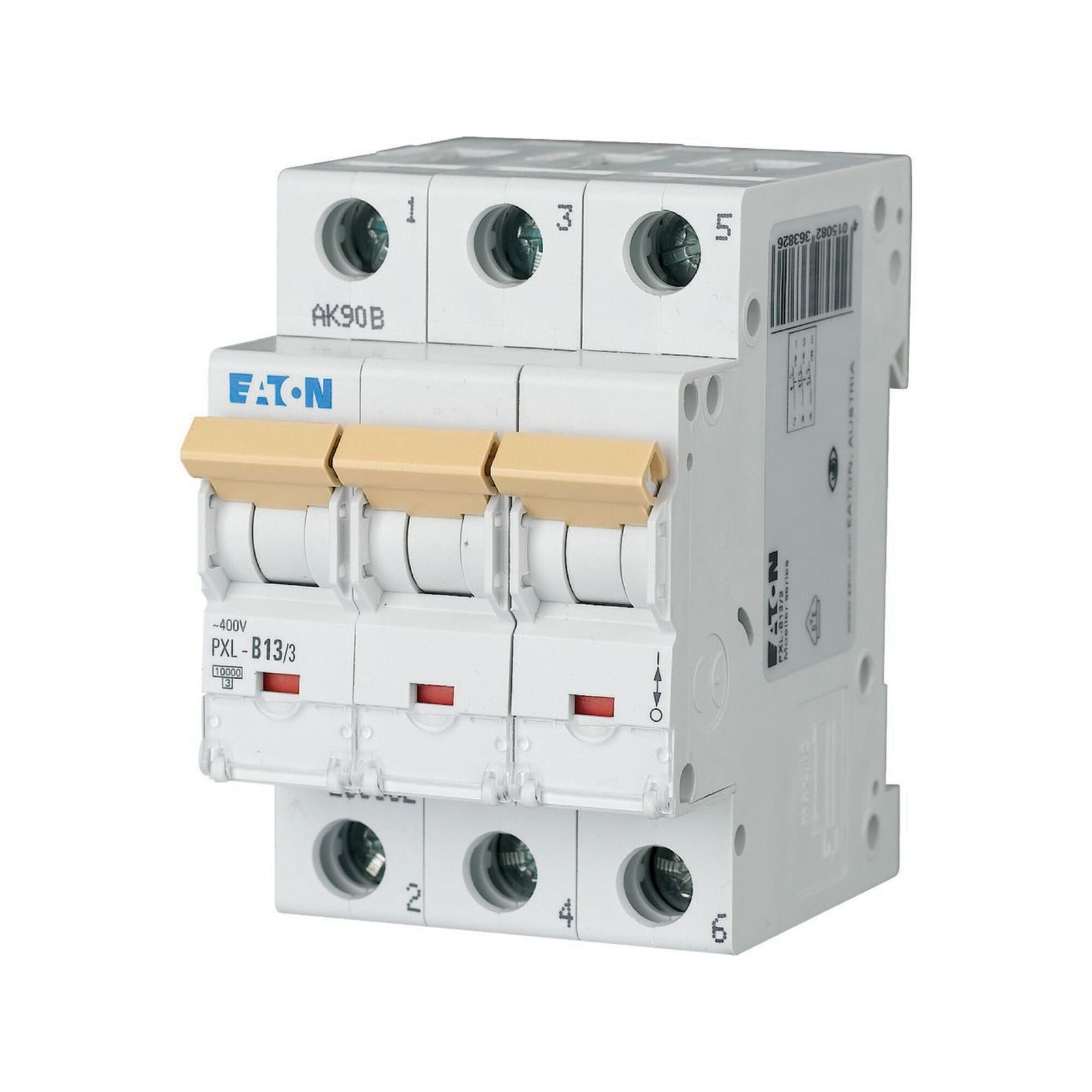 EATON Schalter Eaton LS-Schalter m.Beschrift. B 13A, 3p PXL-B13/3