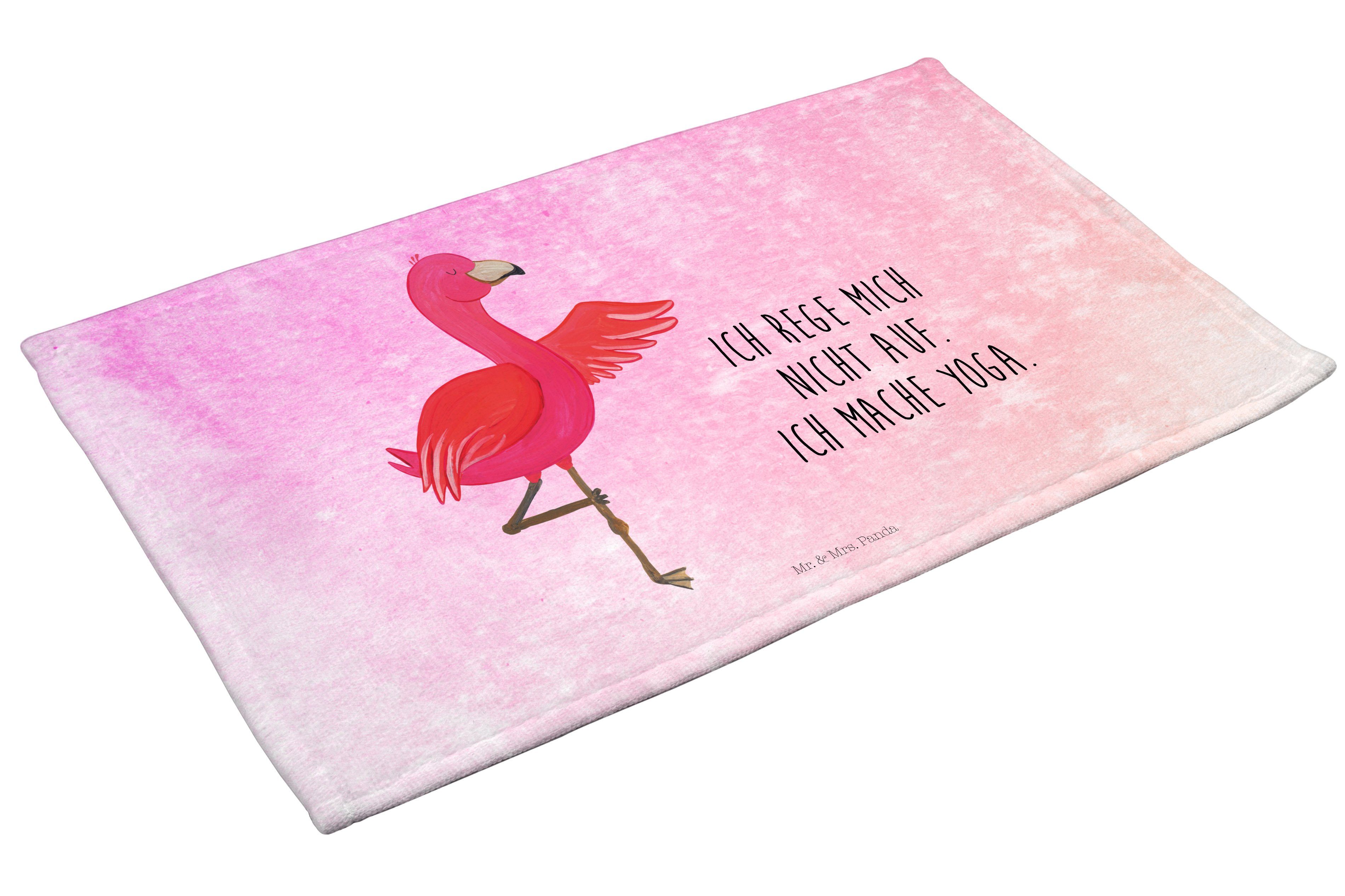 (1-St) Pink Mr. Aquarell Namaste, Geschenk, & - Mrs. Achtsamkeit, Yoga Panda Vogel, Handtuch Flamingo -