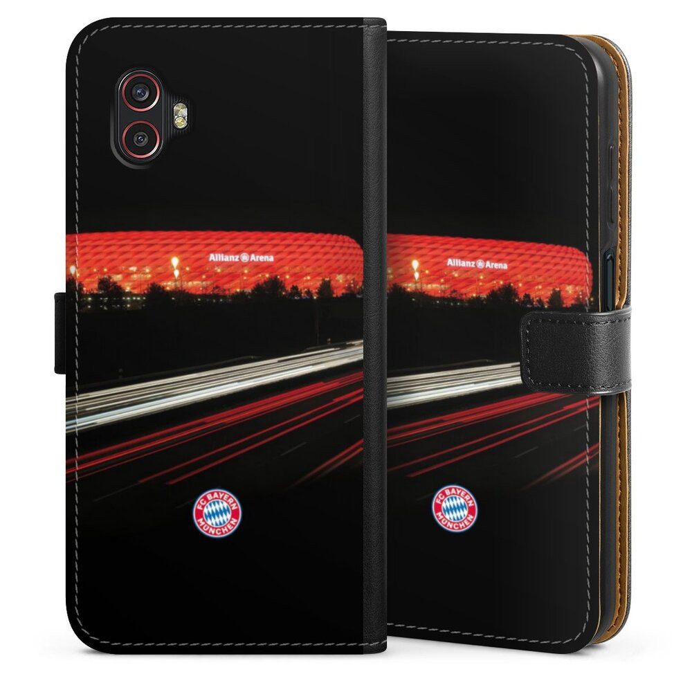 DeinDesign Handyhülle FC Bayern München FCB Stadion FC Bayern München Allianz Arena, Samsung Galaxy XCover 6 Pro Hülle Flip Case Klapphülle