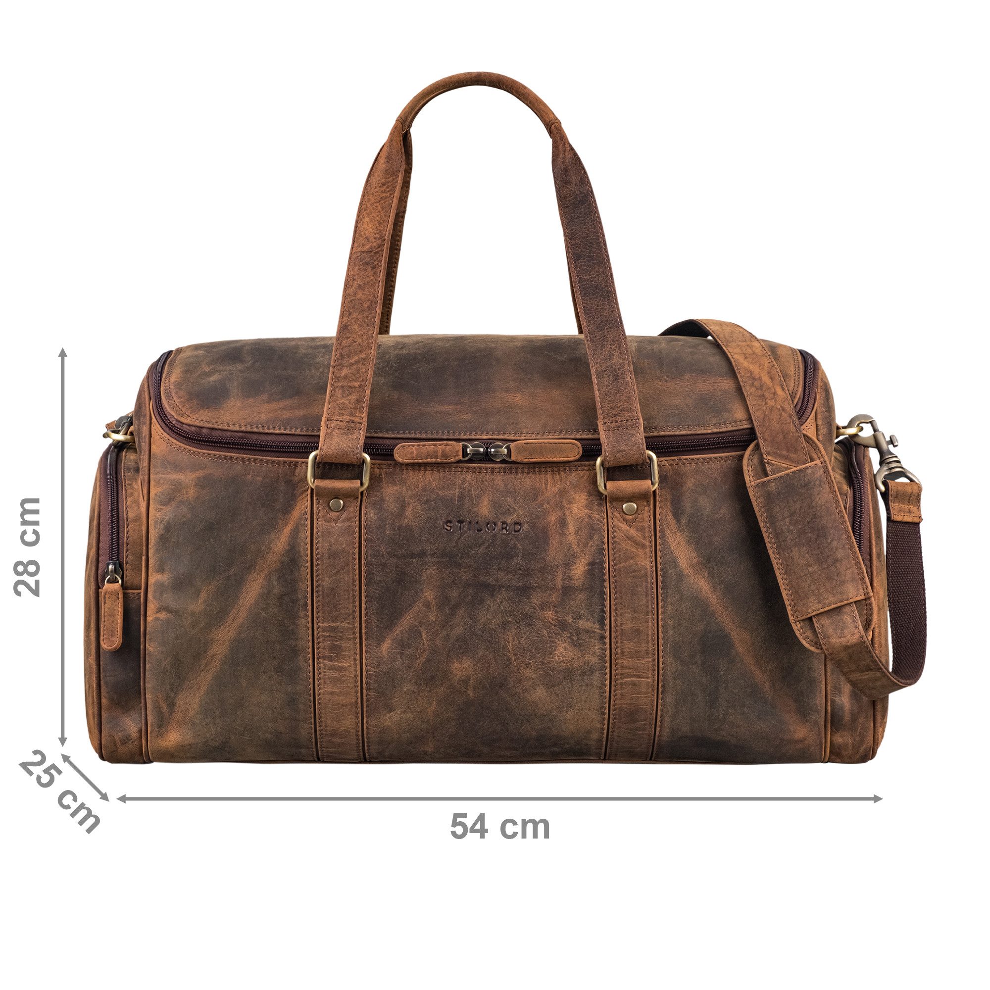 STILORD Weekender "Myles" Vintage Weekender Reisetasche Herren Leder zum Um günstig online kaufen