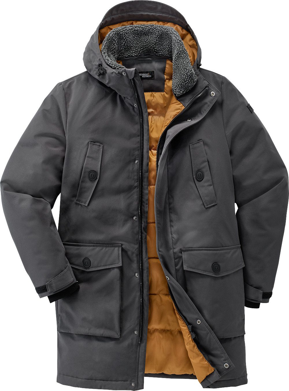 HENSON&HENSON Parka Stark wasserabweisend mit 5.000 mm Wassersäule