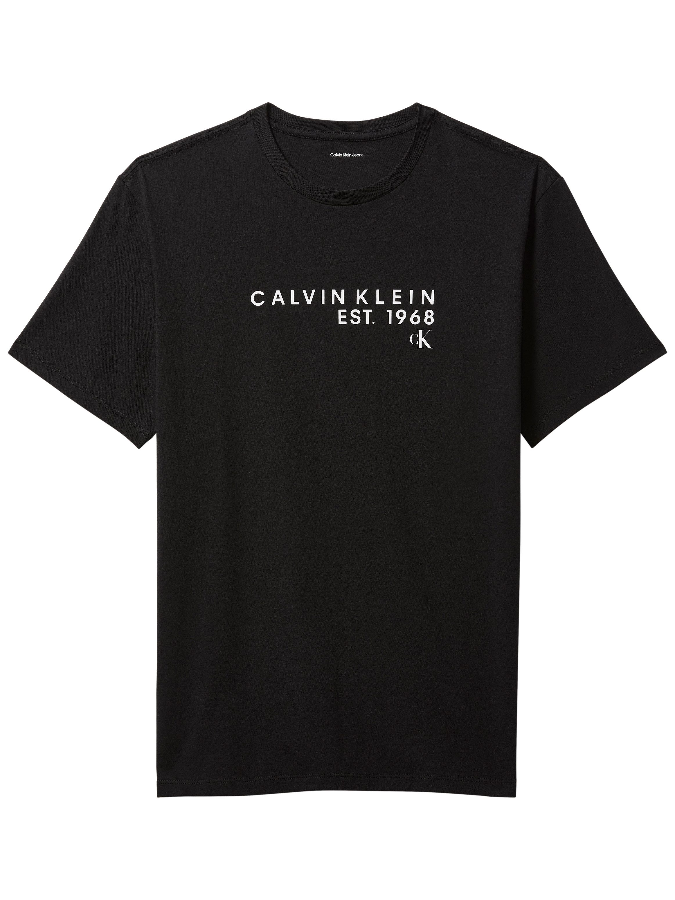 Calvin Klein Jeans T-Shirt Rundhalsausschnitt, Regular Fit, großer Rückendruck – Bild 5 von 5