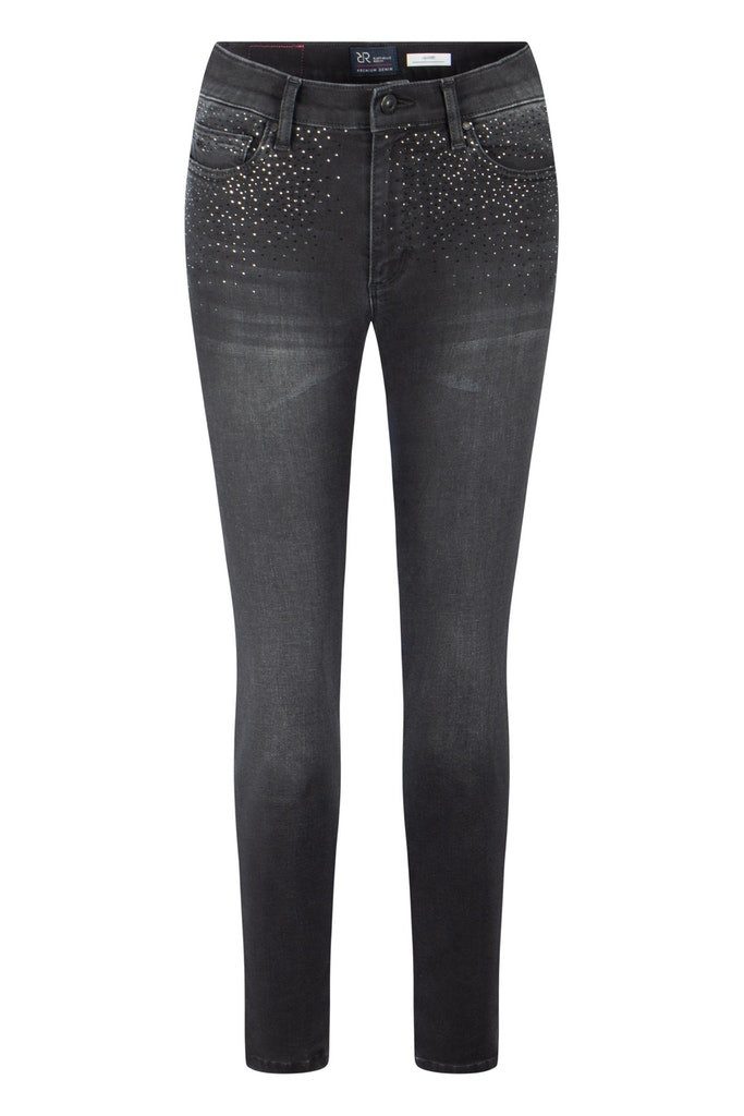 Raffaello Rossi Stoffhose Strassverzierung