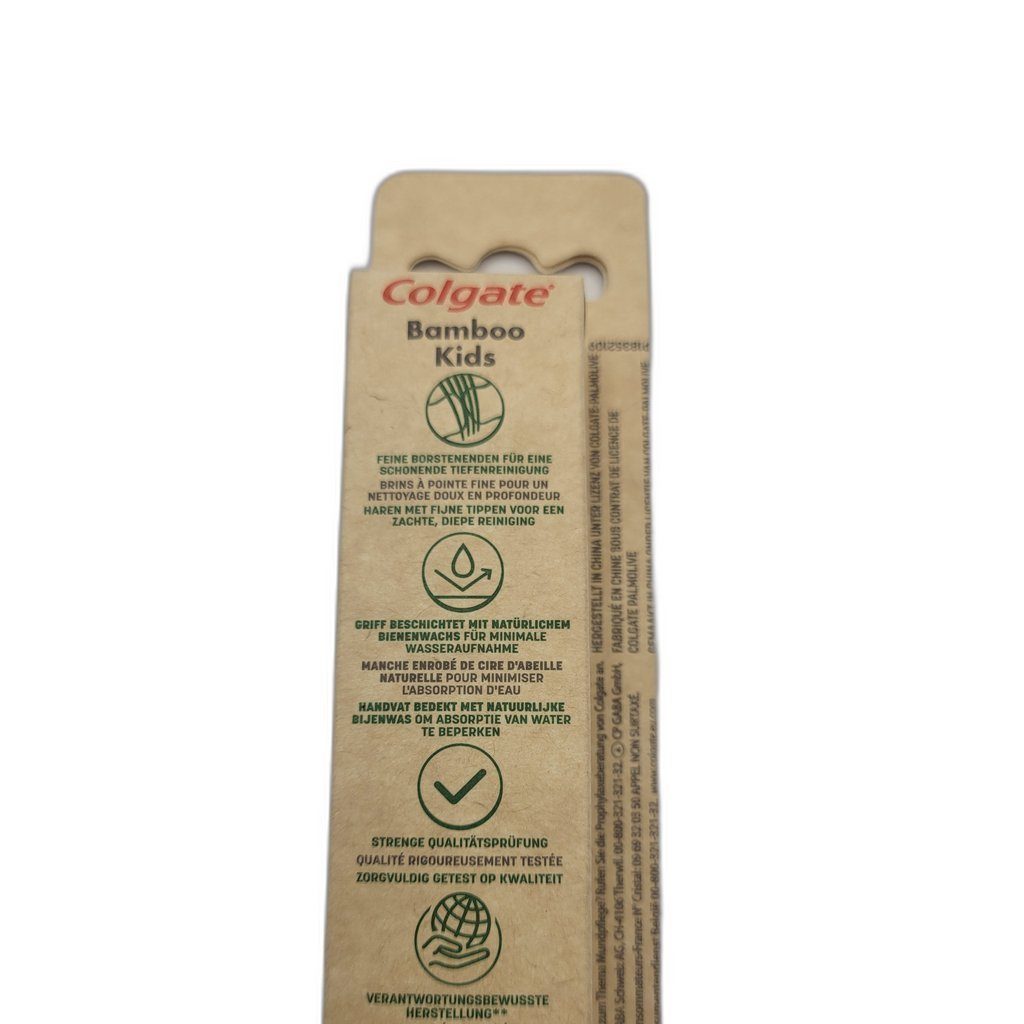 Colgate Zahnbrste 2 x Colgate Zahnbrste Bamboo Kids sanft 1er Pack