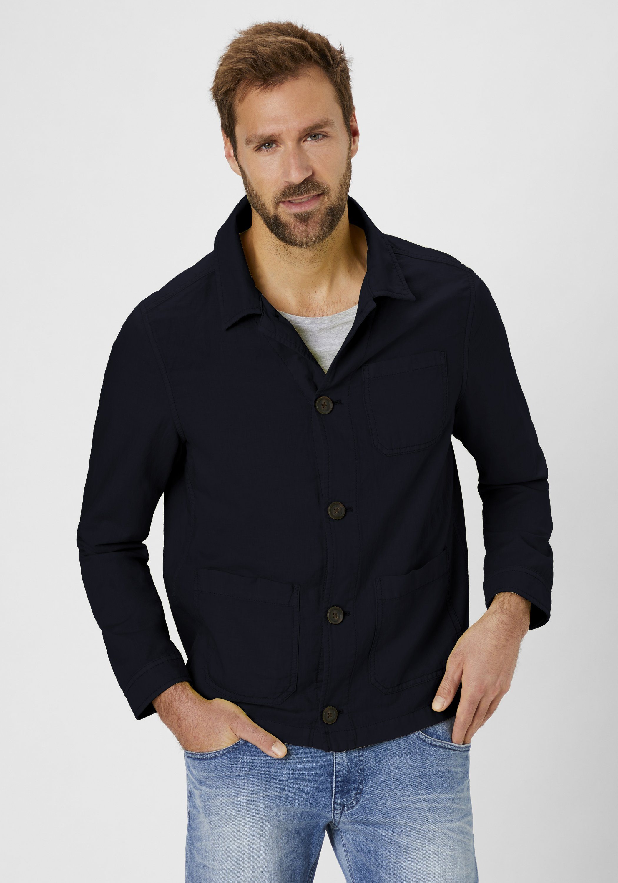 Redpoint Blouson Grover Modische Hemdjacke aus der 16 Shades Edition navy