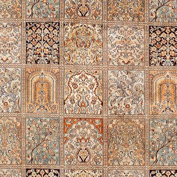 Seidenteppich Seidenteppich - Kaschmir Seide - 221 x 158 cm - mehrfarbig, morgenland, rechteckig, Höhe: 4 mm, Wohnzimmer, Handgeknüpft, Einzelstück mit Zertifikat