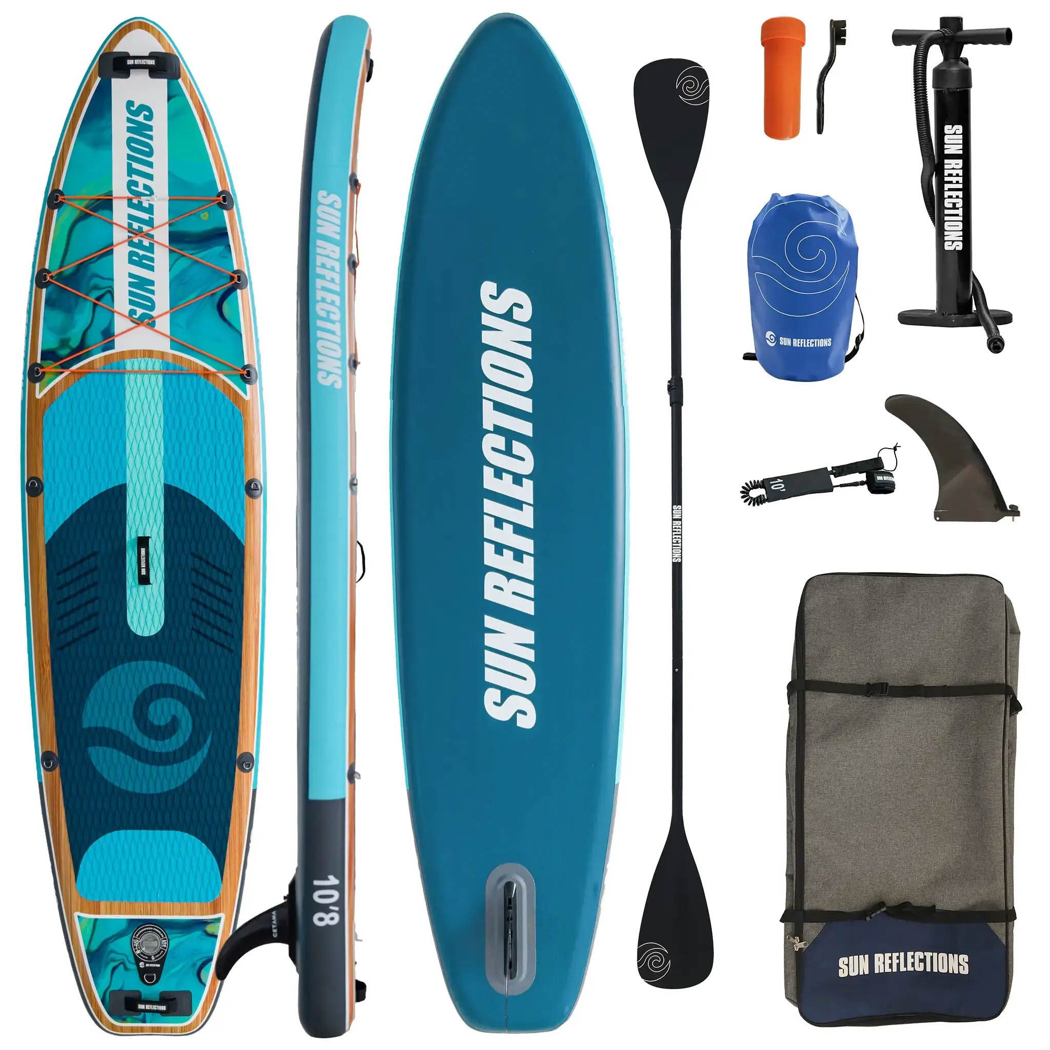 SUP-Board Sun Reflections 10'8 SUP Board Aufblasbares Stand Up Paddle
