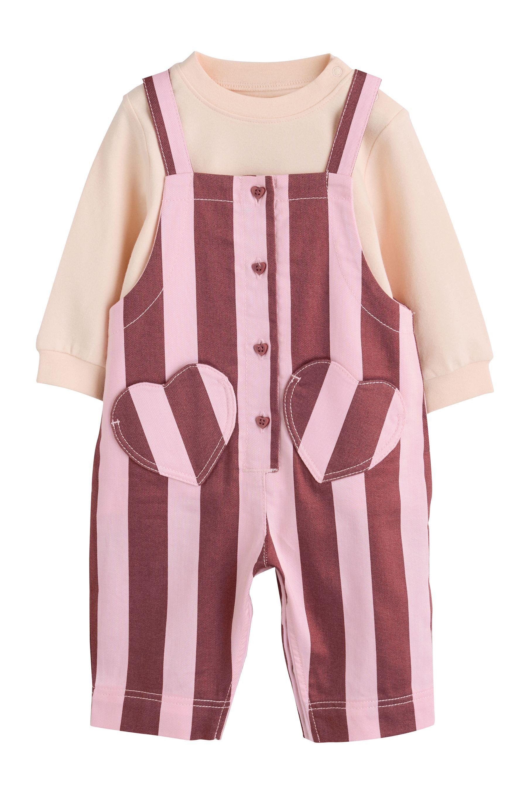 Next Body & Hose Baby Latzhose und Bodysuit im 2er-Set (2-tlg)