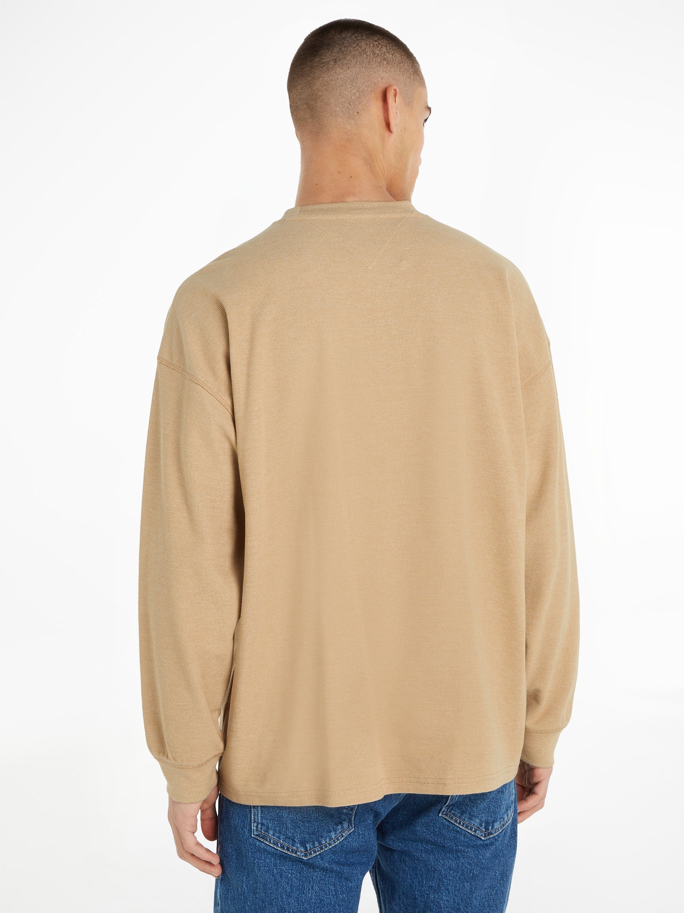 Tommy Jeans Langarmshirt TJM RLX WAFFLE SNIT TEE günstig online kaufen