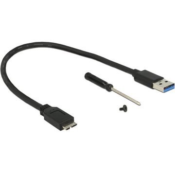 Delock PC-Gehäuse Externes Gehäuse M.2 Key B 42 mm SSD > USB 3.0 Typ Micro-B Buchse
