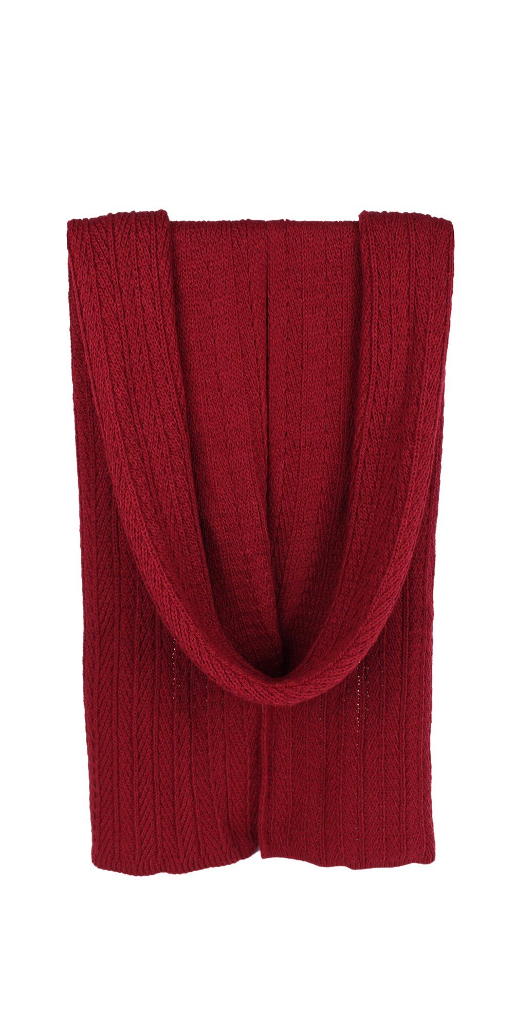 ZEBRO Strickschal Schal "Struktur" rot