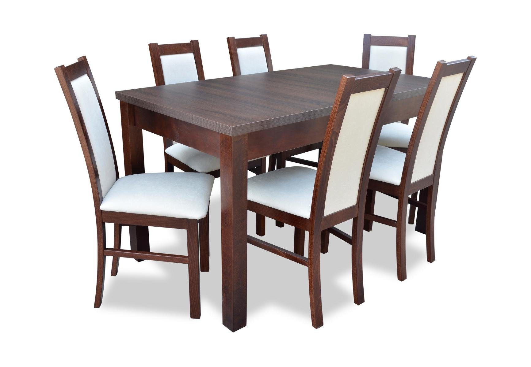 Neueste Produkte dieser Saison JVmoebel Essgruppe Stühle Klassischer Esszimmer Esstisch Stuhl Set Tisch Luxus 6