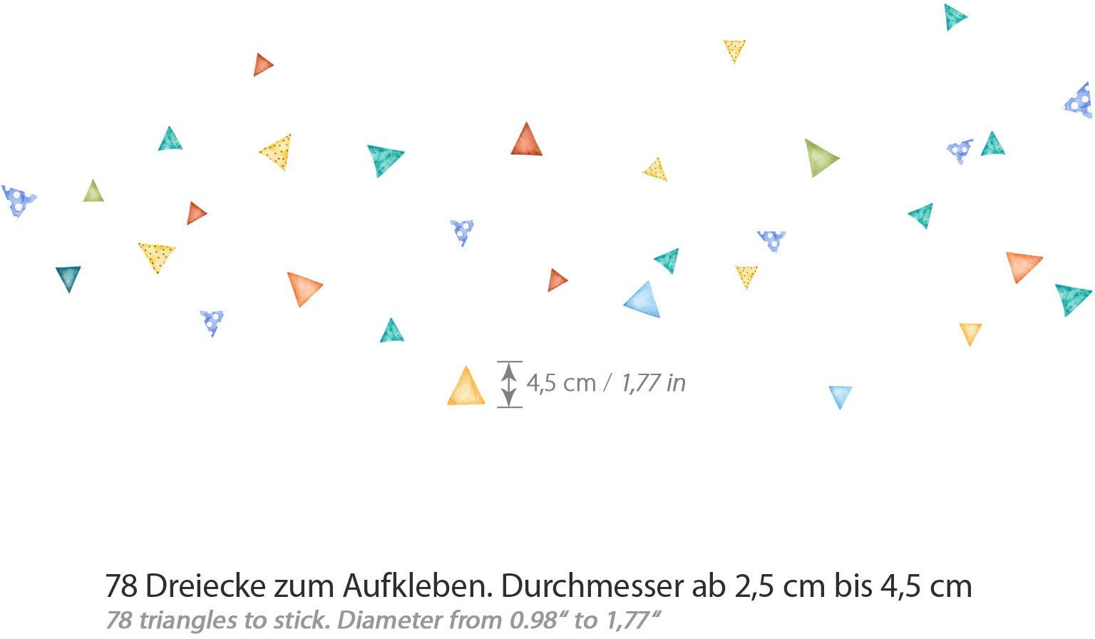 little DECO Wandtattoo »Little Deco Wandtattoo Waldtiere & Bär mit Pfeil und Bogen«-Otto