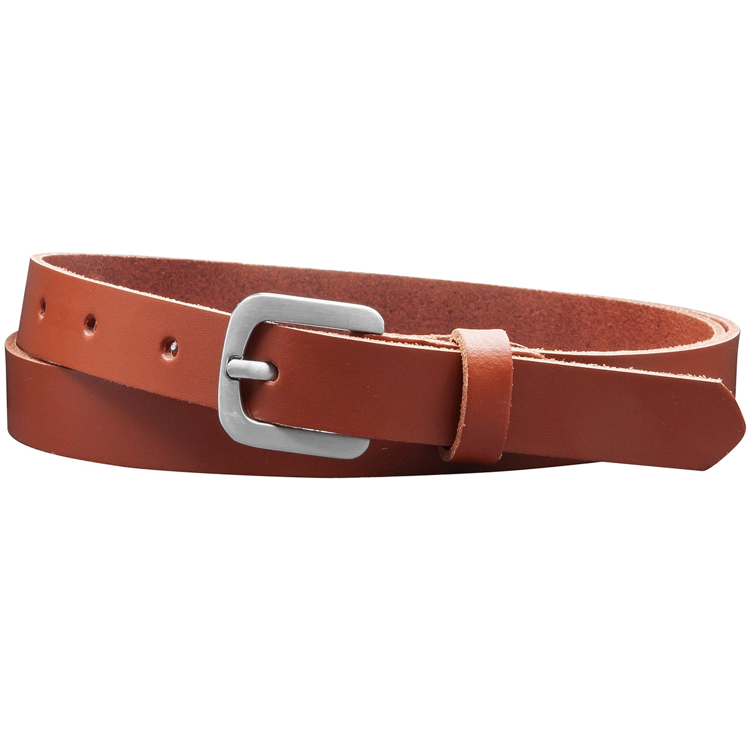 COLOGNEBELT Ledergürtel A5-SL Echt Leder Gürtel 2 cm Breit in Schwarz mit stilvoller Gürtelschließe, leger und modern mehr