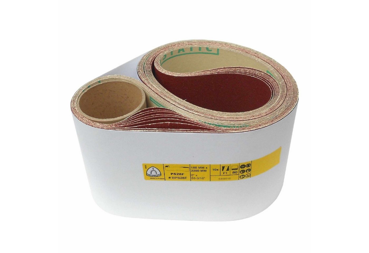 Thumbnail - Klingspor Schleifpapier 3er-Set Klingspor Schleifband PS28F, 150 x 2260 mm, frei wählbar, (PS 28 F, 3 St)