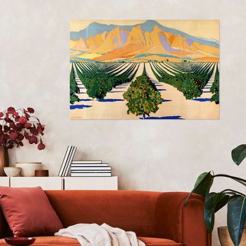 Posterlounge Wandfolie Guy Kortright, Südafrikanische Orangenplantagen, Wohnzimmer Malerei