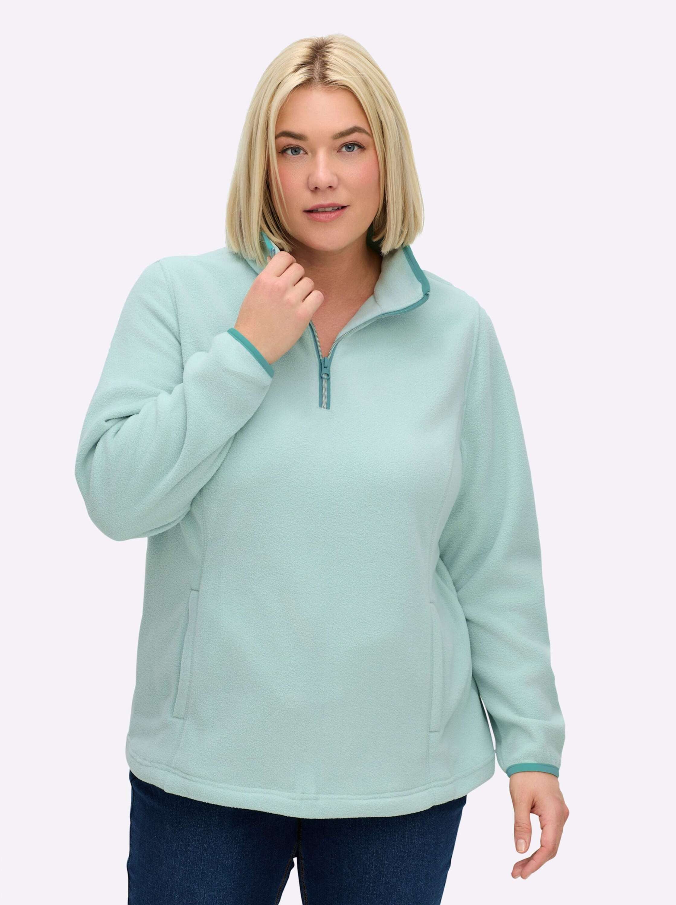 Sieh an! T-Shirt Fleece-Shirt Langarm