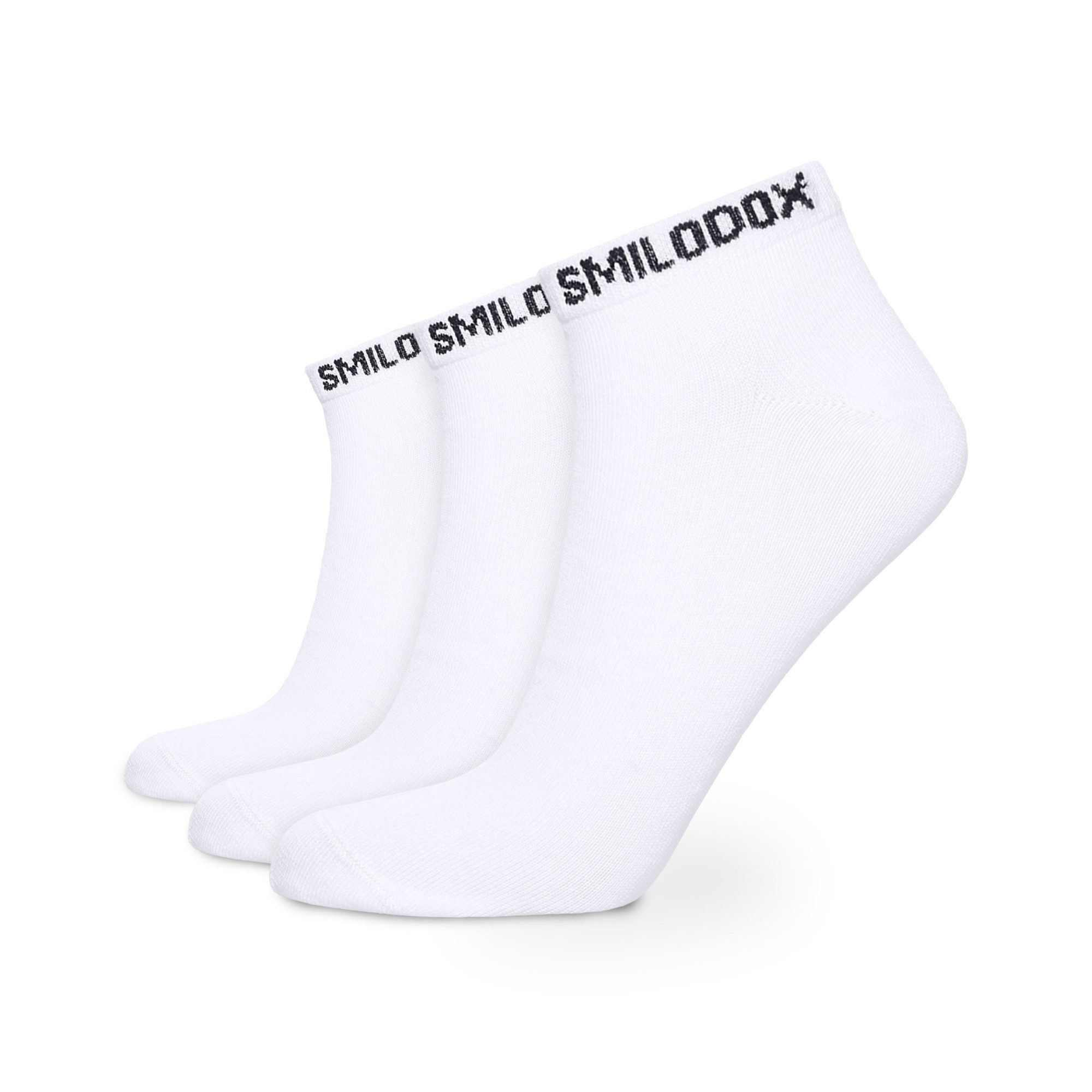 Smilodox Tennissocken 3er Pack, Sportsocken knöchelkurz mit Stretch und Komfort Knöchelkurz, Elastisch, Weich, Bequemer Sitz, Sport Alltag