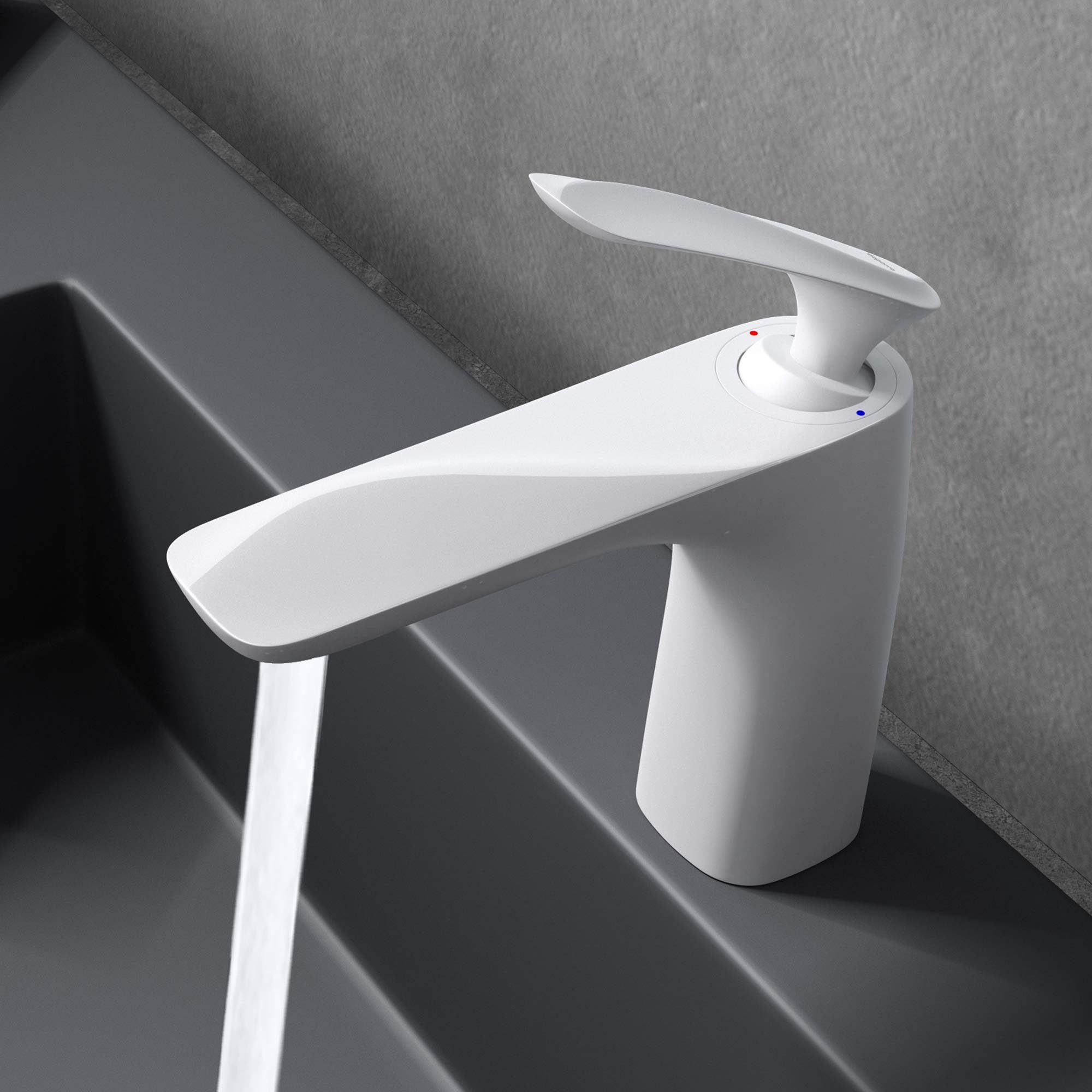 doporro Waschtischarmatur Design Waschbeckenarmatur Einhebelmischer Waschtischarmatur