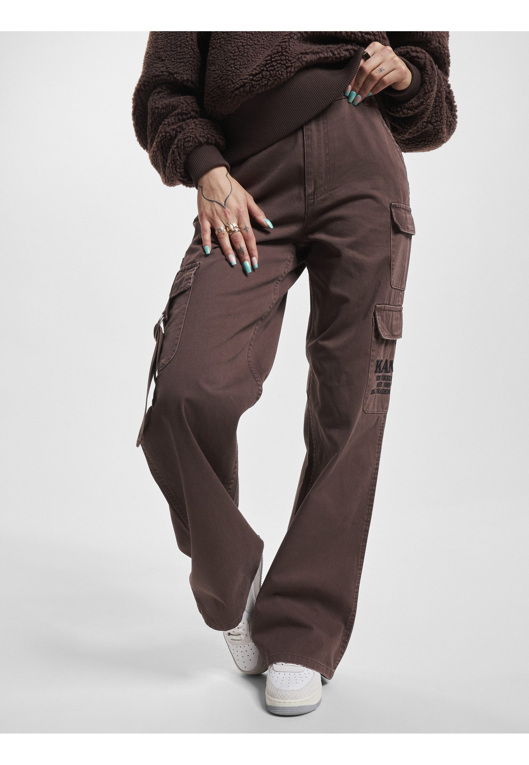 Karl Kani Cargohose Karl Kani Damen KW233-019-1 KK Retro Washed Cargo Pants (1-tlg)