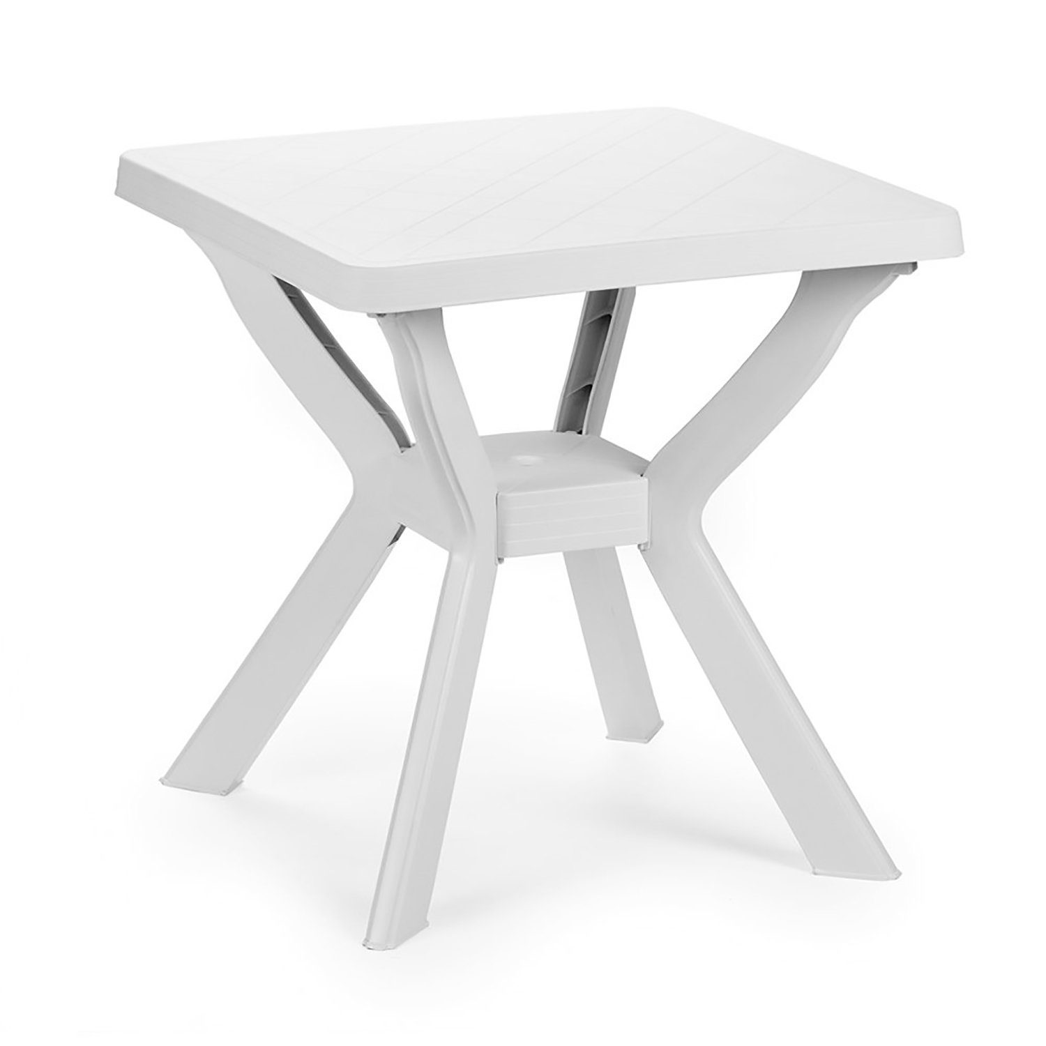 INDA-Exclusiv Küchentisch Gartentisch Eckig Weiß 70x70x72cm günstig online kaufen