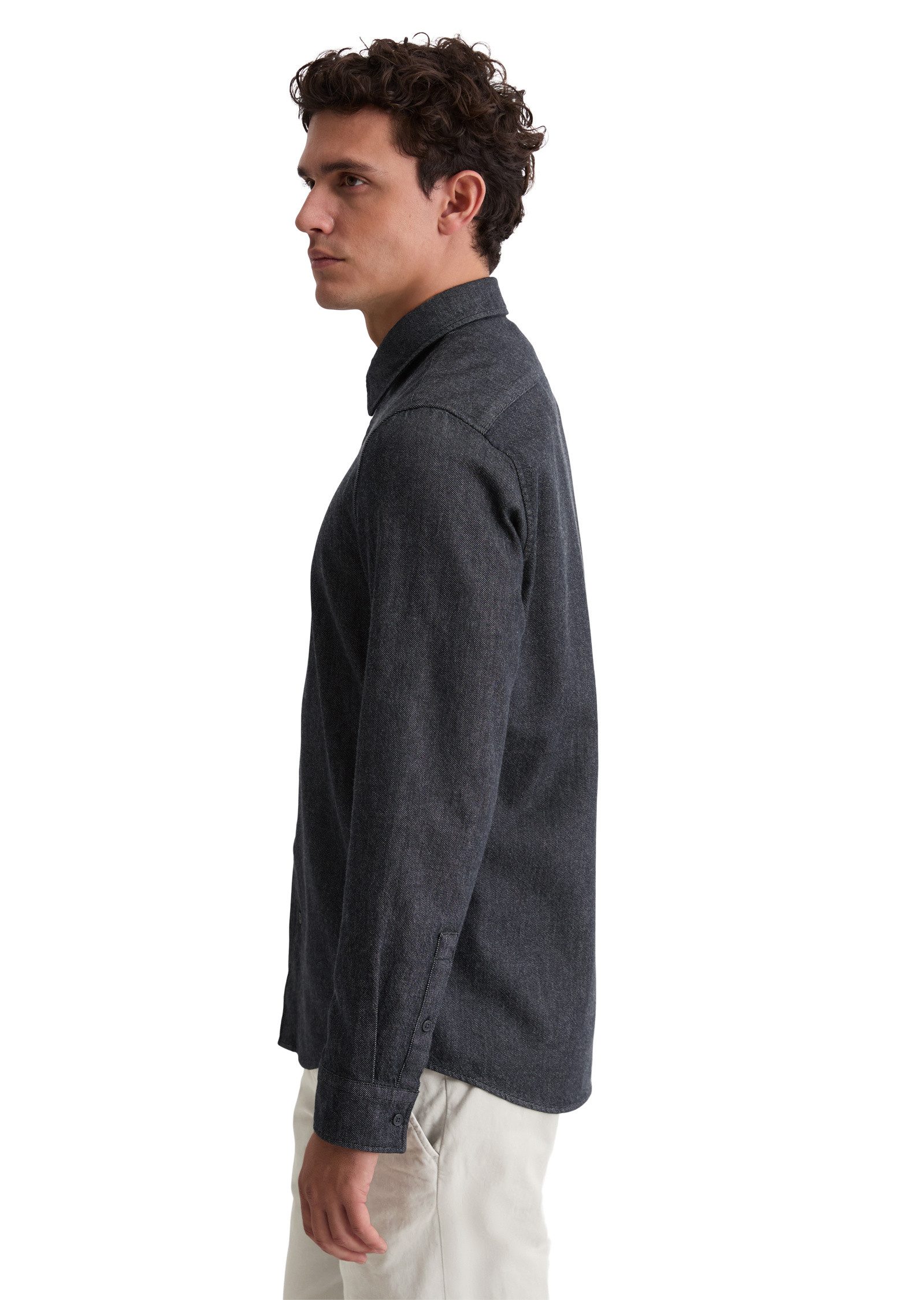 Marc O'Polo Langarmhemd aus reiner Bio-Baumwolle günstig online kaufen