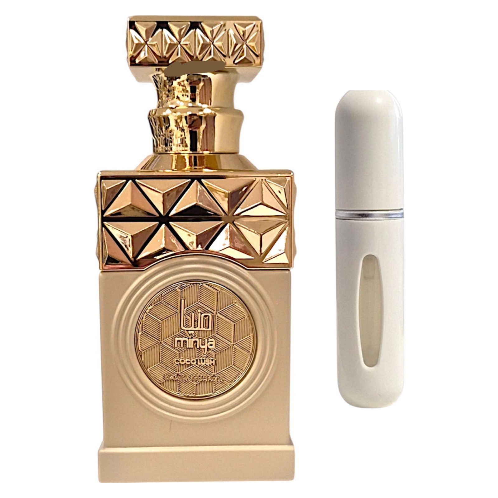 Paris Corner Duft-Set MINYA Coco Lush EDP 100ml + Parfümzerstäuber (leer)