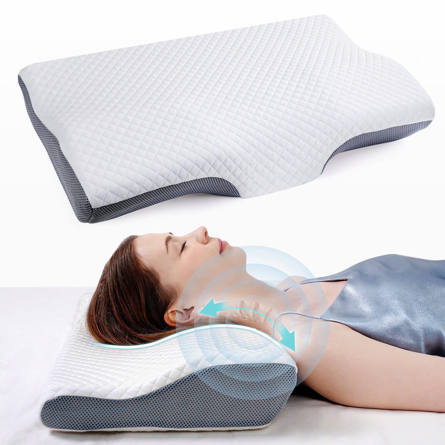 wohnTRAUM24 Nackenstützkissen Orthopädisches Kissen für alle Schlaftypen au günstig online kaufen