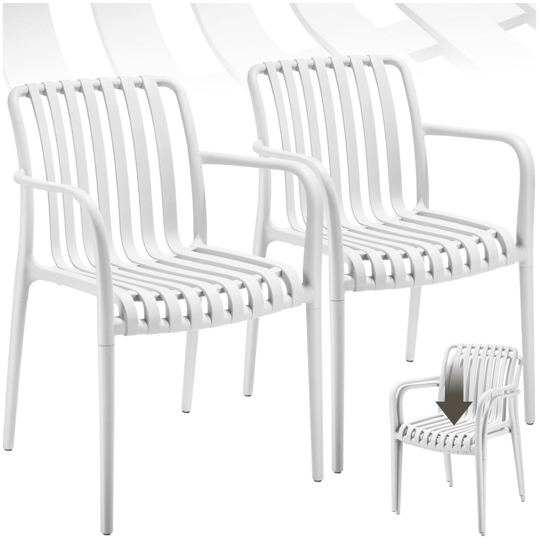 tectake Gartenstuhl Gartenstühle (Set, 2 St), günstig online kaufen