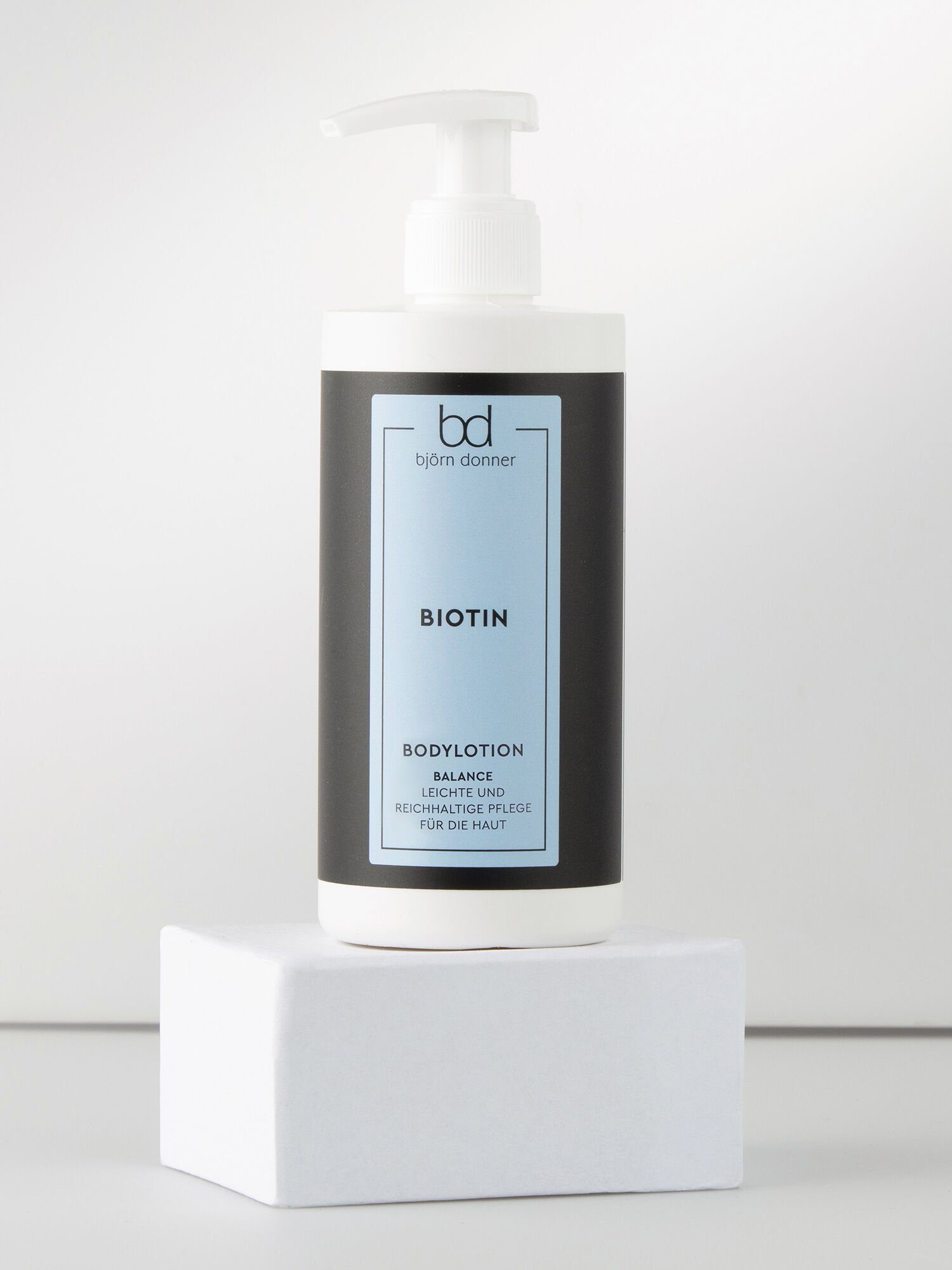 Björn Donner Bodylotion "Balance" 300 ml, angereichert mit Biotin, Aminosäuren, Vitamin E und Vitamin B3 | Körperlotionen